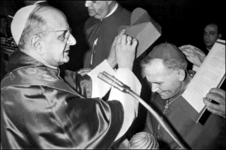 św. Paweł VI i kard. Karol Wojtyła